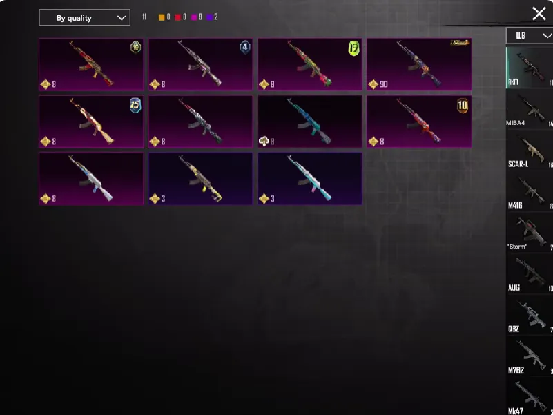 PGM276 RAVEN LVL 5 M416 ROAR FULL FULL BLUE SET BOTTOM WALKER GOLDEN MUMMY OLD (G)